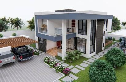 Executive four-bedroom house located in the prestigious West Legon area.